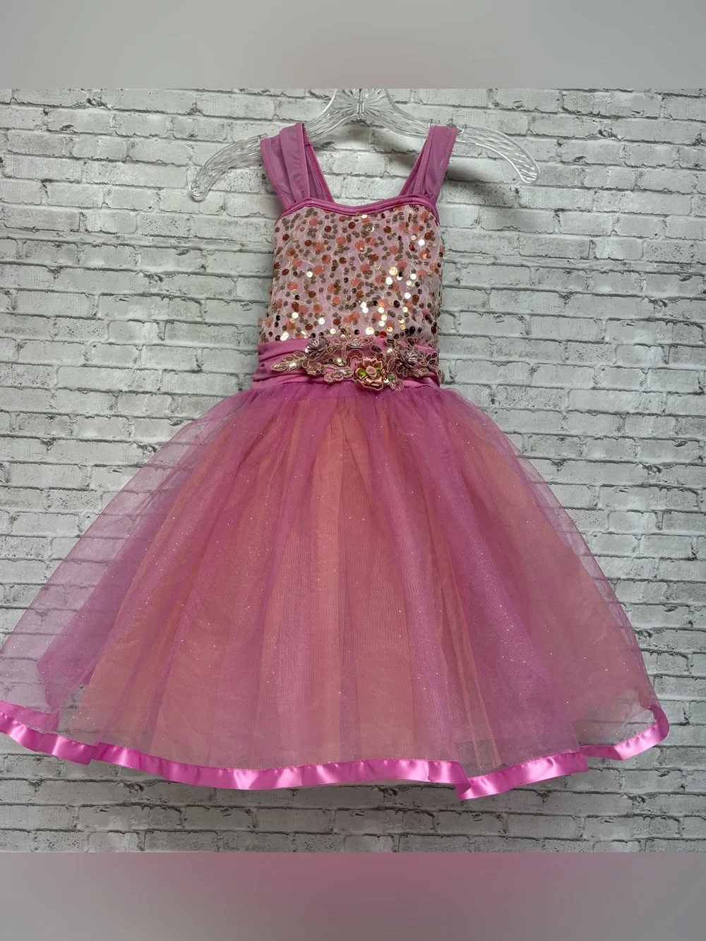 Weissman Showtime Lilac Ballet Dance Costume 7/8 Hair Pin Pageant Sequin #18695